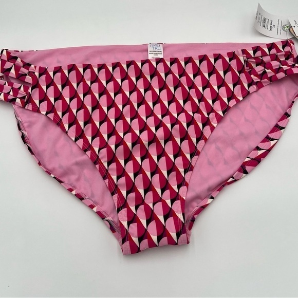 Time and Tru Women's Geo Print Side Ruched Bikini Bottoms Size 3X NWT - Picture 6 of 10